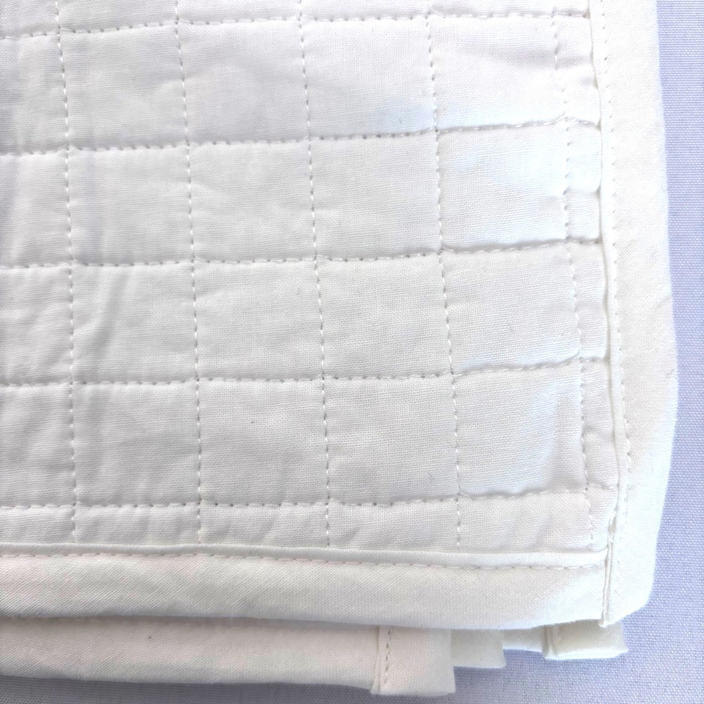 Urban Habitat‎ 26" Quilted Euro White Square Pillow Sham